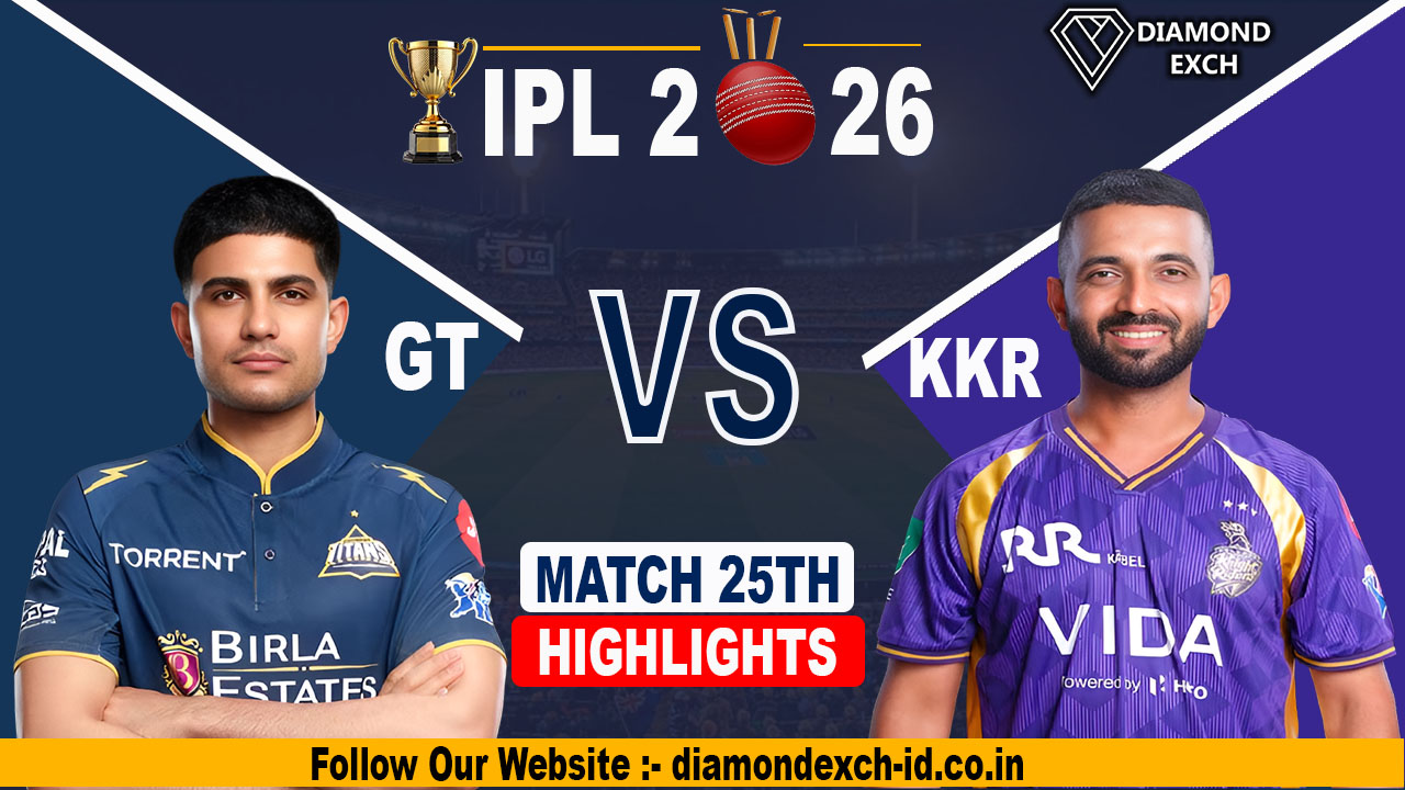 GT vs KKR -Full Match Preview, Prediction, Pitch Report and Winning Chances By Diamond Exchange
